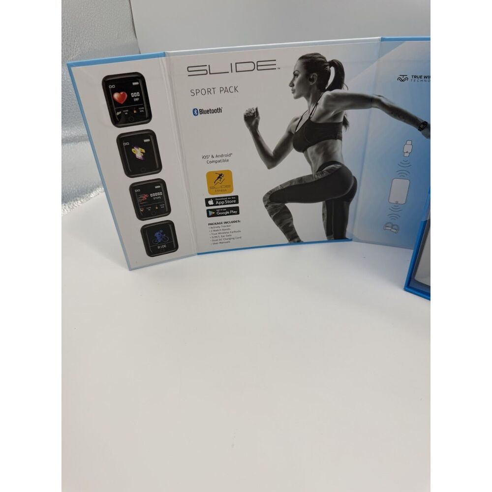 Slide Fitness Tracker and True Wireless Earbuds with Bluetooth - Picture 5 of 8